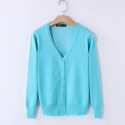 Kampsun Kootud kardigan-nööbiga jope 2022. aasta sügisene V-kaelusega avara, suurte pikkade varrukatega vabaaja topid naistele kampsun 6XL