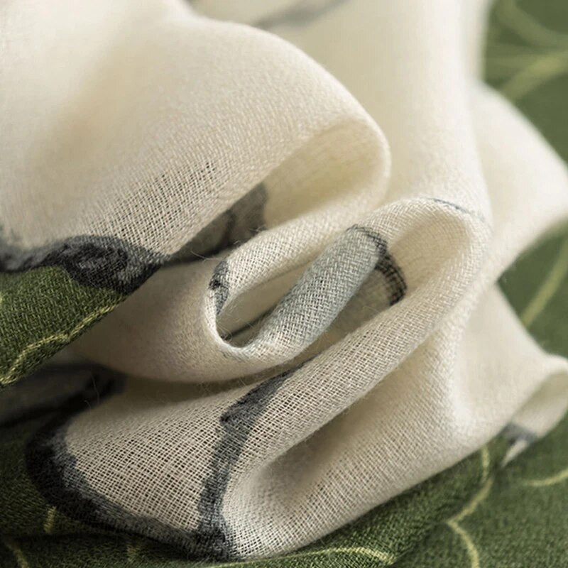 Mekani šal od kašmira za žene, topli zimski šalovi, veliki šal s cvjetnim printom i omotom od šala