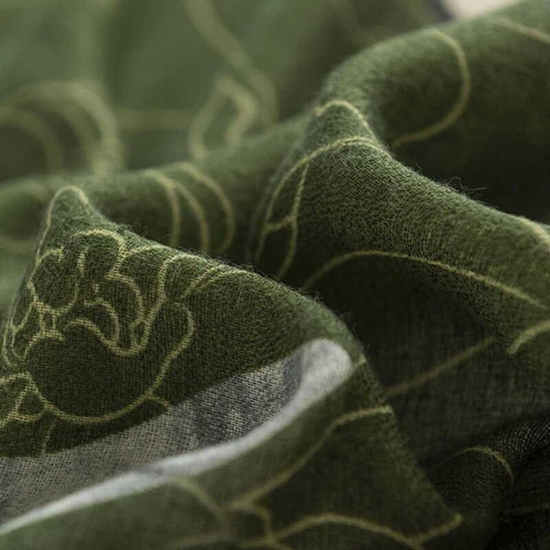 Mekani šal od kašmira za žene, topli zimski šalovi, veliki šal s cvjetnim printom i omotom od šala