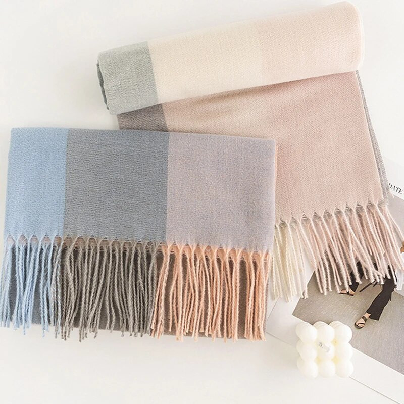 Karirani šalovi za žene, jesensko-zimski šalovi, šalovi od pašmine, šalovi i namoti za večernje haljine