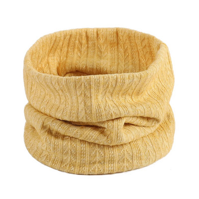 Jednobojni šareni vratni šal Zima Žene Muškarci Vuneni pleteni debeli topli šalovi s prstenom, otporni na vjetar, Pamuk, uniseks