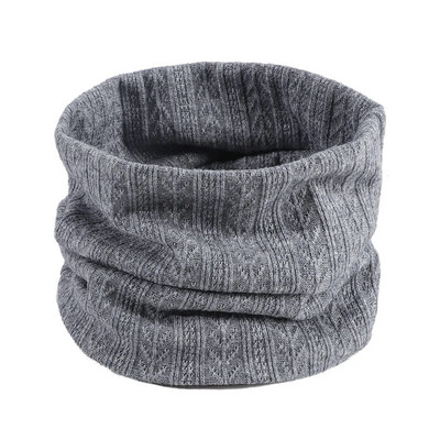 Jednobojni šareni vratni šal Zima Žene Muškarci Vuneni pleteni debeli topli šalovi s prstenom, otporni na vjetar, Pamuk, uniseks