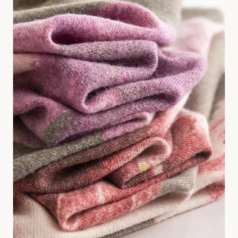 Ziedu šalle Sieviešu šalle, īpaši mīksta modes šalle, gara, viegla, silta šalle, šalles aptinums