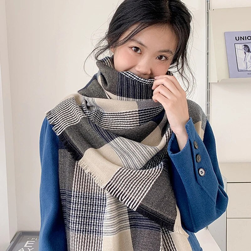 Super mekani, luksuzni kašmirski šal za žene, zimski šal, luksuzni ženski šalovi na dar, mekana udobna odjeća za cijeli dan