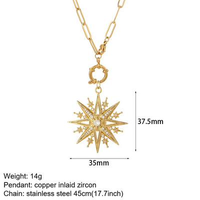 Srce Evil Blue Eye Ogrlica od sunca za žene Slatki pas Pčela Slon Privjesak zlatne boje Ženske ogrlice Dugi lančići od nehrđajućeg čelika