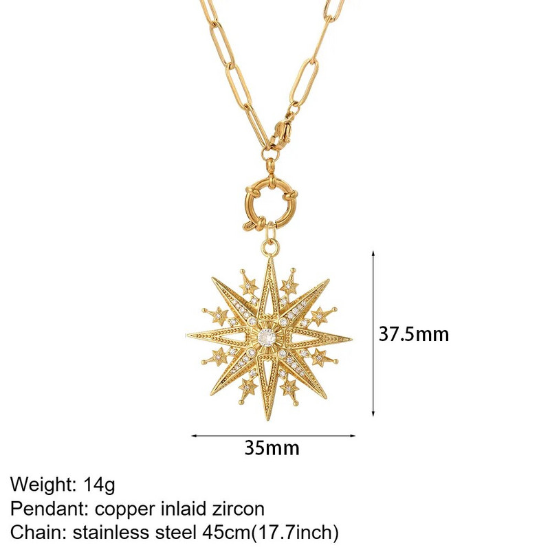 Srce Evil Blue Eye Ogrlica od sunca za žene Slatki pas Pčela Slon Privjesak zlatne boje Ženske ogrlice Dugi lančići od nehrđajućeg čelika