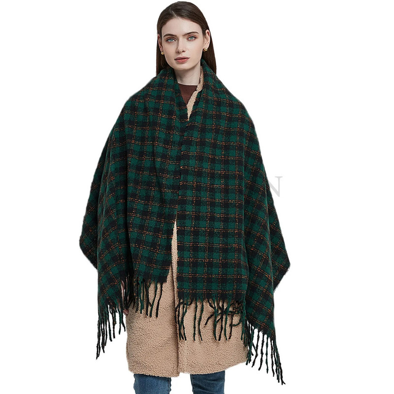 Luksusa vilnas pončo sieviešu dizaineru leoparda apdruka Pashmina šalles un šalles sievietēm ziemas kaklā, silti ietīšana, mīksta segas apmetnis