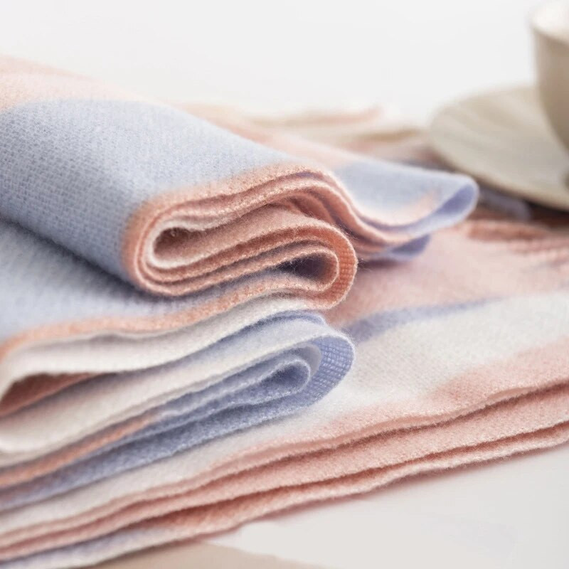 Viseljen női hosszú kockás sálat, vaskos, túlméretezett téli/őszi meleg sálat, nagy tartán sálakat, becsomagolt kendőtakarót