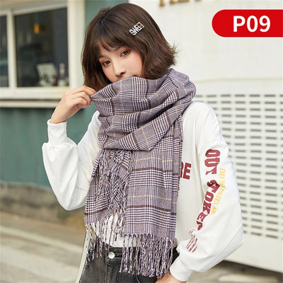 Šalovi od umjetnog kašmira za žene, jesen i zima, podebljani šal od antilopa, korejska verzija vunenog šala P01