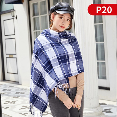 Šalovi od umjetnog kašmira za žene, jesen i zima, podebljani šal od antilopa, korejska verzija vunenog šala P01