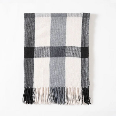 Sieviešu šalle, modes rūtaini šalles sievietēm, ziemas/rudens silti, mīksti pašmāju šalles un aptinumi, gara segas šalle