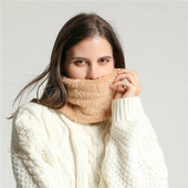 Νέο Χειμωνιάτικο Κασκόλ Ανδρικά Γυναικεία Ζεστά Πλεκτά Κασκόλ Δαχτυλίδι Μάλλινη Γούνα Παχύ Παιδικό Λαιμός Πιο Ζεστό Αγόρια Κορίτσι Λούτρινο Κασκόλ γιακά