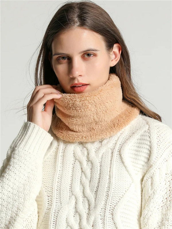 Νέο Χειμωνιάτικο Κασκόλ Ανδρικά Γυναικεία Ζεστά Πλεκτά Κασκόλ Δαχτυλίδι Μάλλινη Γούνα Παχύ Παιδικό Λαιμός Πιο Ζεστό Αγόρια Κορίτσι Λούτρινο Κασκόλ γιακά