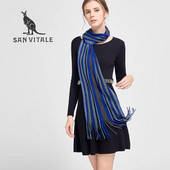SAN VITALE Ženski šalovi Šalovi Zimski topli šal Luksuzni brend Mekani modni omoti Vuna Kašmir Svileni hidžab Bandana za vruću prodaju