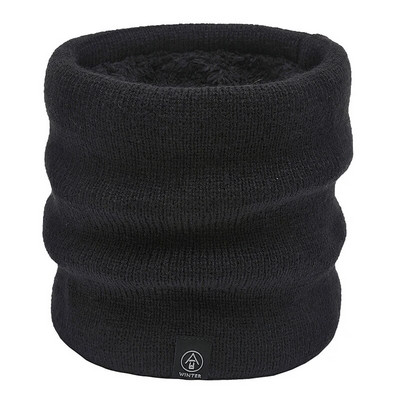 Naiste kootud sall Solid Cashmer-like Talve Snood Sallid Naiste Villane Hoia soojas Villane karusnahk Paks Unisex Meeste Kaelasallid Rõngas