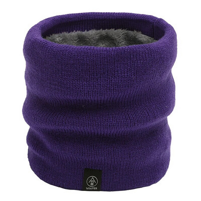 Naiste kootud sall Solid Cashmer-like Talve Snood Sallid Naiste Villane Hoia soojas Villane karusnahk Paks Unisex Meeste Kaelasallid Rõngas