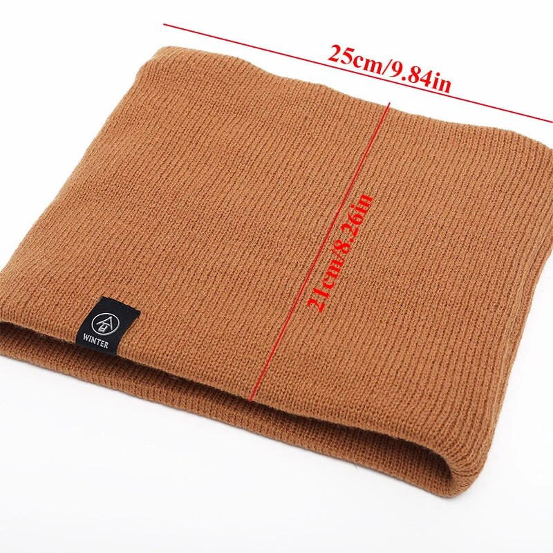 Naiste kootud sall Solid Cashmer-like Talve Snood Sallid Naiste Villane Hoia soojas Villane karusnahk Paks Unisex Meeste Kaelasallid Rõngas