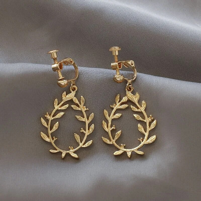 Naušnice s kopčom u korejskom stilu Naušnice s štipaljkom bez probušenih naušnica Moda za rođendansku zabavu u obliku cvjetnog srca Slatke naušnice s kopčom za uši Poklon