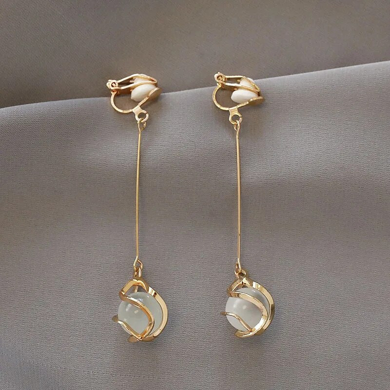 Naušnice s kopčom u korejskom stilu Naušnice s štipaljkom bez probušenih naušnica Moda za rođendansku zabavu u obliku cvjetnog srca Slatke naušnice s kopčom za uši Poklon