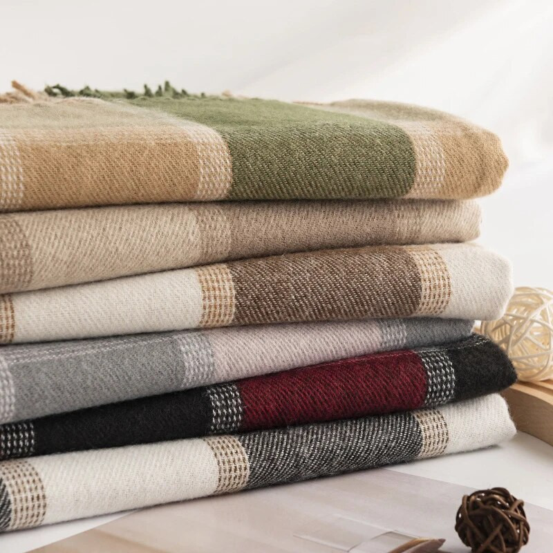 Γυναικείο φουλάρι, Μοδάτα μακριά καρό σάλια, μεγάλο πλέγμα Χειμερινά ζεστά κασκόλ Μεγάλα κασκόλ Δώρα για γυναίκες, κορίτσια