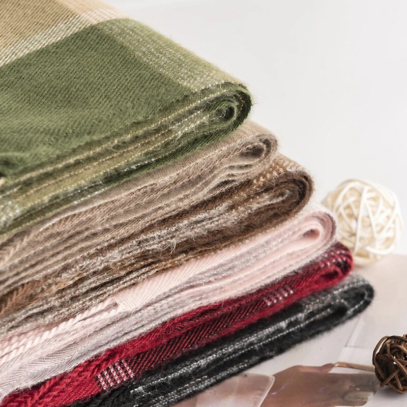 Γυναικείο φουλάρι, Μοδάτα μακριά καρό σάλια, μεγάλο πλέγμα Χειμερινά ζεστά κασκόλ Μεγάλα κασκόλ Δώρα για γυναίκες, κορίτσια