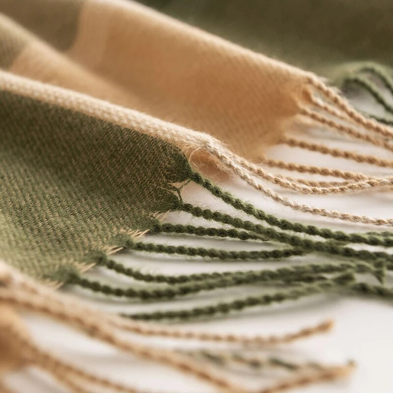 Γυναικείο φουλάρι, Μοδάτα μακριά καρό σάλια, μεγάλο πλέγμα Χειμερινά ζεστά κασκόλ Μεγάλα κασκόλ Δώρα για γυναίκες, κορίτσια