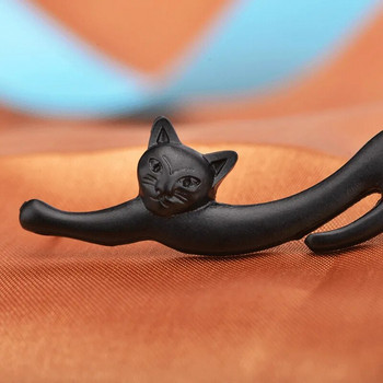 Уникален дизайн Сладки котешки уши Обеци за жени Момиче Готин темперамент Хип-хоп Модни бижута Обеци с шипове за уши
