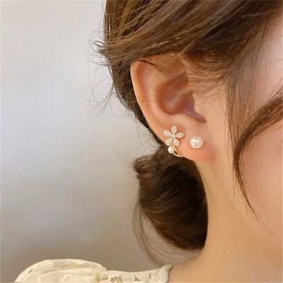 Ευρώπη και Αμερική 2023 Νέα ιδιοσυγκρασία Fishtail Pearl Earrings Fashion Personality Απλή πολυτελή γυναικεία σκουλαρίκια πάρτι