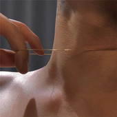 Vintage zlatna ogrlica od nehrđajućeg čelika sa zmijskim lancem za žene, modna ogrlica s lancem za ključnu kost, muški dodaci za nakit za zabavu