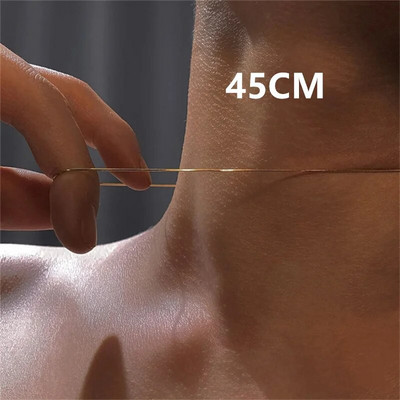 Vintage zlatna ogrlica od nehrđajućeg čelika sa zmijskim lancem za žene, modna ogrlica s lancem za ključnu kost, muški dodaci za nakit za zabavu