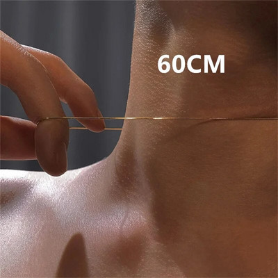 Vintage zlatna ogrlica od nehrđajućeg čelika sa zmijskim lancem za žene, modna ogrlica s lancem za ključnu kost, muški dodaci za nakit za zabavu