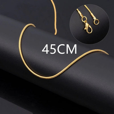 Vintage zlatna ogrlica od nehrđajućeg čelika sa zmijskim lancem za žene, modna ogrlica s lancem za ključnu kost, muški dodaci za nakit za zabavu