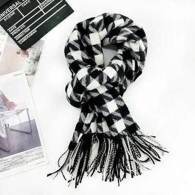 Γυναικείο μαντήλι μακρύ σάλι μόδας, μεγάλο κασκόλ, χειμωνιάτικο ζεστό δικτυωτό μεγάλο κασκόλ, προσωπική διακόσμηση, δώρο για γυναίκες κορίτσι