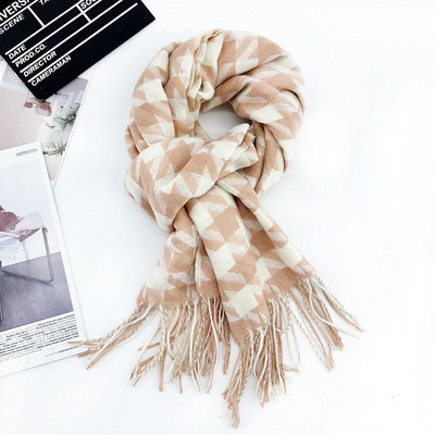 Γυναικείο μαντήλι μακρύ σάλι μόδας, μεγάλο κασκόλ, χειμωνιάτικο ζεστό δικτυωτό μεγάλο κασκόλ, προσωπική διακόσμηση, δώρο για γυναίκες κορίτσι