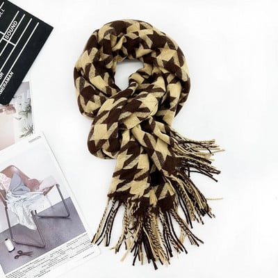 Γυναικείο μαντήλι μακρύ σάλι μόδας, μεγάλο κασκόλ, χειμωνιάτικο ζεστό δικτυωτό μεγάλο κασκόλ, προσωπική διακόσμηση, δώρο για γυναίκες κορίτσι