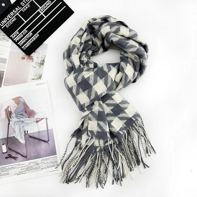 Γυναικείο μαντήλι μακρύ σάλι μόδας, μεγάλο κασκόλ, χειμωνιάτικο ζεστό δικτυωτό μεγάλο κασκόλ, προσωπική διακόσμηση, δώρο για γυναίκες κορίτσι