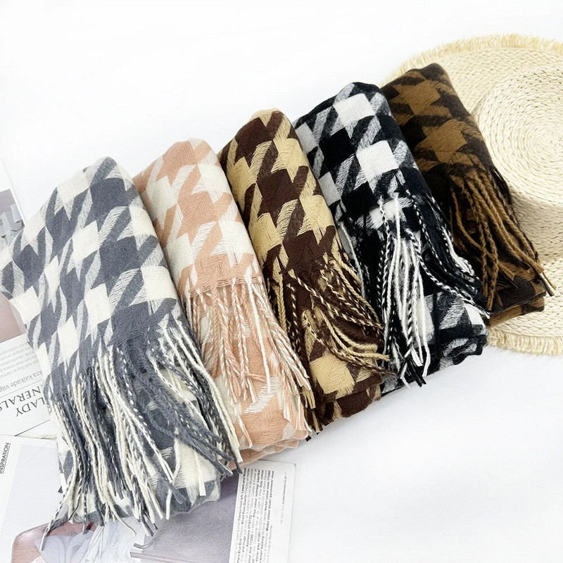 Γυναικείο μαντήλι μακρύ σάλι μόδας, μεγάλο κασκόλ, χειμωνιάτικο ζεστό δικτυωτό μεγάλο κασκόλ, προσωπική διακόσμηση, δώρο για γυναίκες κορίτσι