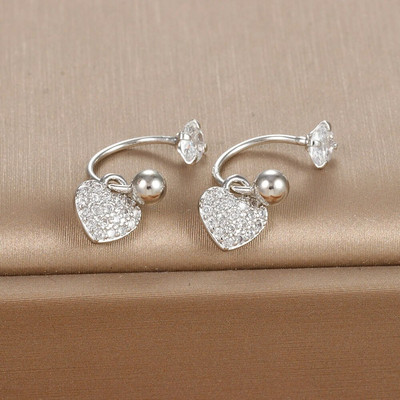 2PC nerūsējošā tērauda zelta krāsa minimāla kristāla zvaigzne ausu kniedes auskari sievietēm korejiešu spirālveida kniedes Tragus skrimšļa pīrsings rotaslietas