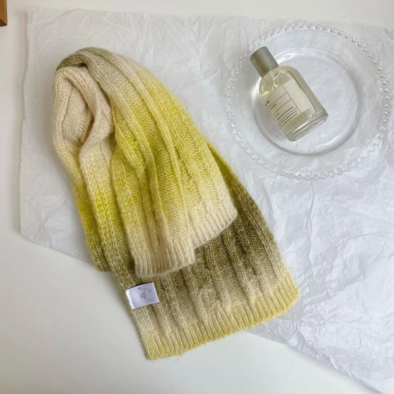 Preljevni šalovi za žene Šal Lagani gradijent šal Pašmina Topla zima Kašmir Feel šal Ženski debeli šal