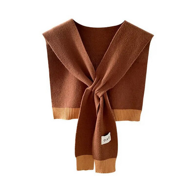 Šalovi za žene, pulover pleteni šalovi s čvorovima, šalovi za ležerna putovanja, ogrtači na ramena, modni omoti