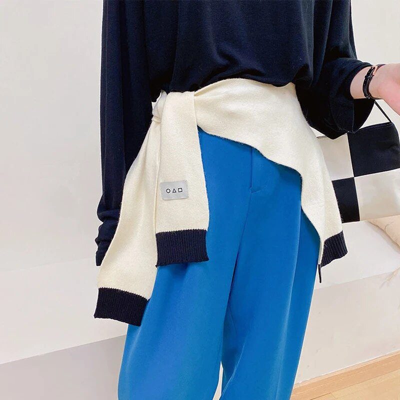 Šalovi za žene, pulover pleteni šalovi s čvorovima, šalovi za ležerna putovanja, ogrtači na ramena, modni omoti