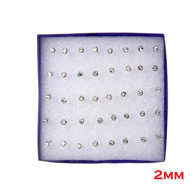 20 pari/komplet bijelih kristalnih naušnica za žene Set naušnica Nakit Komplet naušnica sa vještim kamenčićima Pakiranje brincos