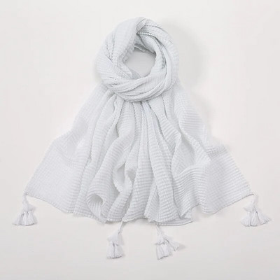 Paprasto pagrindinio dizaino languotas raukšlių kutas viskozė Hijab skara moteriška kieta apvyniojama galvos juosta Pashmina pavogė turbaną musulmonų Sjaal 180*70cm