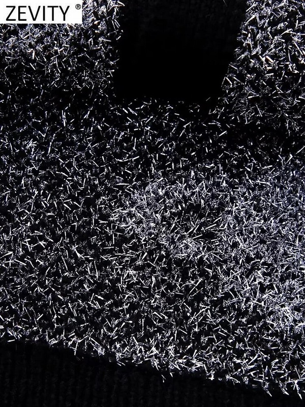 Zevity NOVO Ženska moda O izrez Metalik linija Heklani pleteni pulover Ženski šik kardigan dugih rukava Gumbi Gornji kaputi CT5345