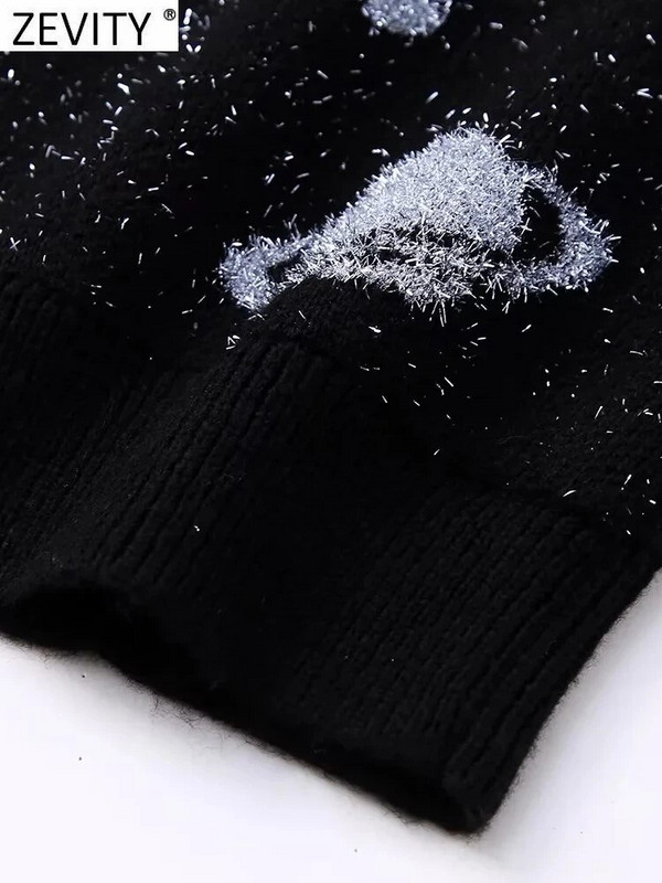 Zevity NOVO Ženska moda O izrez Metalik linija Heklani pleteni pulover Ženski šik kardigan dugih rukava Gumbi Gornji kaputi CT5345