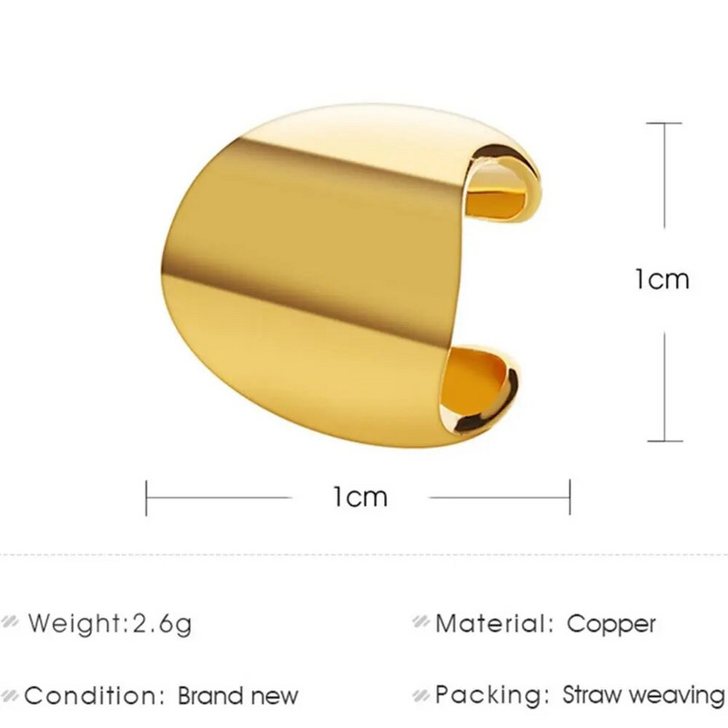 1PC Ženske punk polukružne naušnice s iskrivljenom štipaljkom Naušnice za žene Nakit Chic kopče za ušnu kost Poklon manžety serʹgi