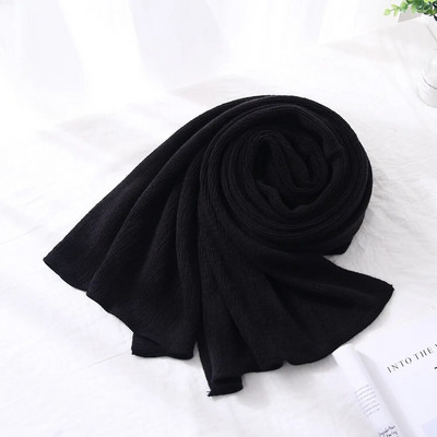 200*50cm Sieviešu Vīriešu Masīvkašmira Šalles Modes Ziemas Bieza Siltas Mīkstas Šalles Aptin Tīras Krāsas Pāris Adīta Vilnas Gara Šalle