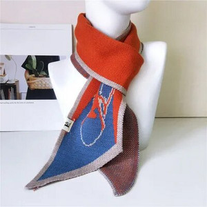 Jauns modes trikotāžas sieviešu kašmira šalle vienkrāsains Wild Small NeckerChief Knitting vilnas šalles Femme rudens ziemai D067