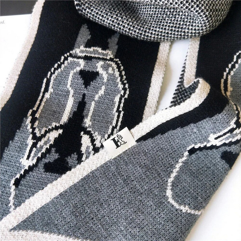 Jauns modes trikotāžas sieviešu kašmira šalle vienkrāsains Wild Small NeckerChief Knitting vilnas šalles Femme rudens ziemai D067