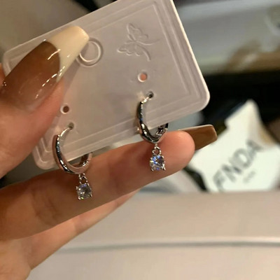 2023 Melnas krāsas ģeometriski sirds formas auskari sievietēm meitenēm modes dobi sirds stīpas auskari rotaslietas aksesuāri